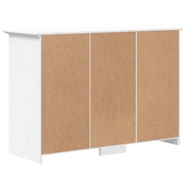 vidaXL Μπουφές BODO Λευκός 115,5x44x80cm από Μασίφ Ξύλο Πεύκου 1 τεμ.