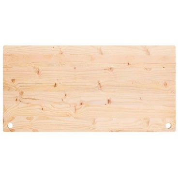 vidaXL Επιφάνεια Γραφείου 110 x 60 x 2,5 εκ. από Μασίφ Ξύλο Πεύκου