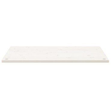 vidaXL Επιφάνεια Γραφείου Λευκή 100x60x2,5 εκ. από Μασίφ Ξύλο Πεύκου