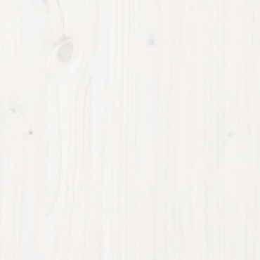 vidaXL Επιφάνεια Γραφείου Λευκή 100x60x2,5 εκ. από Μασίφ Ξύλο Πεύκου