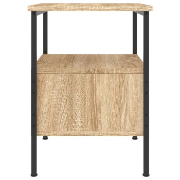 vidaXL Κομοδίνα 2 τεμ. Sonoma Δρυς 34x36x50cm από Επεξεργ. Ξύλο