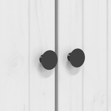 vidaXL Βιβλιοθήκη BODO Λευκή/Καφέ 82x40x173cm από Μασίφ Ξύλο Πεύκου 1 τεμ.