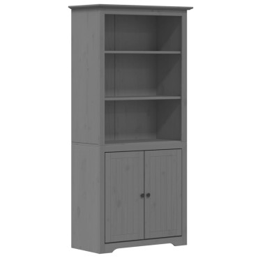 vidaXL Βιβλιοθήκη BODO Γκρι 82x40x173cm από Μασίφ Ξύλο Πεύκου 1 τεμ.