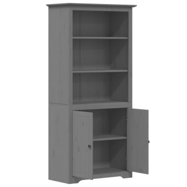 vidaXL Βιβλιοθήκη BODO Γκρι 82x40x173cm από Μασίφ Ξύλο Πεύκου 1 τεμ.