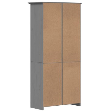 vidaXL Βιβλιοθήκη BODO Γκρι 82x40x173cm από Μασίφ Ξύλο Πεύκου 1 τεμ.