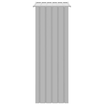 vidaXL Κλουβί Πουλιών Γκρι 215 x 78 x 200 εκ. από Γαλβανισμένο Χάλυβα