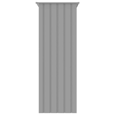 vidaXL Κλουβί Πουλιών Γκρι 215 x 78 x 200 εκ. από Γαλβανισμένο Χάλυβα