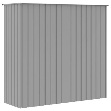 vidaXL Κλουβί Πουλιών Γκρι 215 x 78 x 200 εκ. από Γαλβανισμένο Χάλυβα