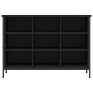 vidaXL Παπουτσοθήκη Μαύρη 100x35x70cm από Επεξεργασμένο Ξύλο