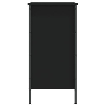 vidaXL Παπουτσοθήκη Μαύρη 100x35x70cm από Επεξεργασμένο Ξύλο