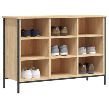 vidaXL Παπουτσοθήκη Sonoma Δρυς 100x35x70cm από Επεξεργ. Ξύλο
