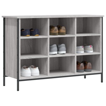 vidaXL Παπουτσοθήκη Γκρι Sonoma 100x35x70cm από Επεξεργ. Ξύλο