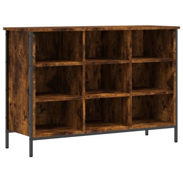 vidaXL Παπουτσοθήκη Καπνιστή Δρυς 100x35x70cm από Επεξεργ. Ξύλο