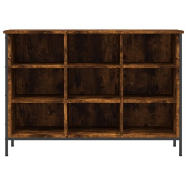 vidaXL Παπουτσοθήκη Καπνιστή Δρυς 100x35x70cm από Επεξεργ. Ξύλο