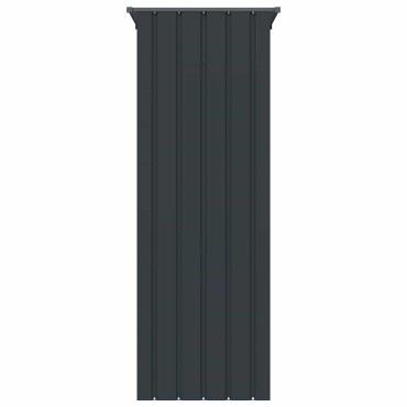 vidaXL Κλουβί Πουλιών Ανθρακί 115x78x200 εκ. από Γαλβανισμένο Χάλυβα