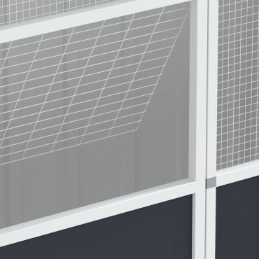 vidaXL Κλουβί Πουλιών Ανθρακί 115x78x200 εκ. από Γαλβανισμένο Χάλυβα
