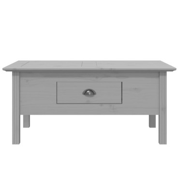 vidaXL Τραπέζι Σαλονιού BODO Γκρι 100x55x46cm Μασίφ Ξύλο Πεύκου 1 τεμ.