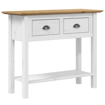 vidaXL Τραπέζι Κονσόλα BODO Καφέ 91x35x74cm Μασίφ Ξύλο Πεύκου 1 τεμ.