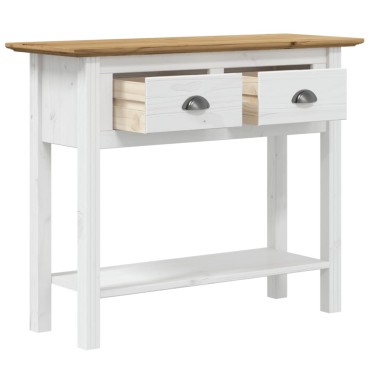 vidaXL Τραπέζι Κονσόλα BODO Καφέ 91x35x74cm Μασίφ Ξύλο Πεύκου 1 τεμ.