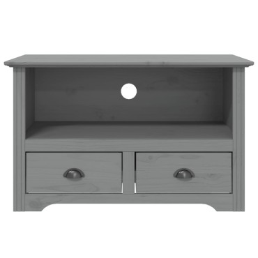 vidaXL Έπιπλο Τηλεόρασης BODO 2 Συρτάρια Γκρι 91,5x44,5x56cm Πεύκο