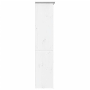 vidaXL Βιβλιοθήκη BODO 5 Επ. Λευκή 82x40x173cm από Μασίφ Ξύλο Πεύκου 1 τεμ.