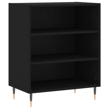 vidaXL Ραφιέρα Μαύρη 57x35x70cm από Επεξεργασμένο Ξύλο 1 τεμ.