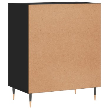 vidaXL Ραφιέρα Μαύρη 57x35x70cm από Επεξεργασμένο Ξύλο 1 τεμ.