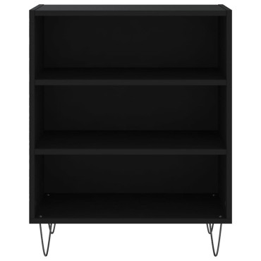 vidaXL Ραφιέρα Μαύρη 57x35x70cm από Επεξεργασμένο Ξύλο 1 τεμ.