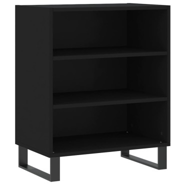 vidaXL Ραφιέρα Μαύρη 57x35x70cm από Επεξεργασμένο Ξύλο 1 τεμ.