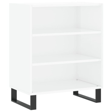 vidaXL Ραφιέρα Γυαλιστερή Λευκή 57x35x70cm από Επεξεργ. Ξύλο 1 τεμ.