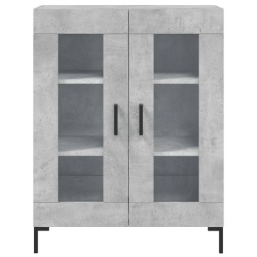 vidaXL Ντουλάπι Γκρι Σκυροδέματος 69,5x34x90cm Επεξεργασμένο Ξύλο 1 τεμ.