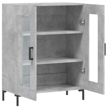 vidaXL Ντουλάπι Γκρι Σκυροδέματος 69,5x34x90cm Επεξεργασμένο Ξύλο 1 τεμ.