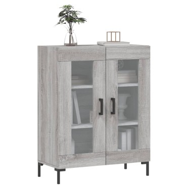 vidaXL Ντουλάπι Γκρι Sonoma 69,5x34x90cm από Επεξεργασμένο Ξύλο 1 τεμ.