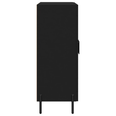 vidaXL Συρταριέρα Μαύρη 69,5x34x90cm από Επεξεργασμένο Ξύλο 1 τεμ.