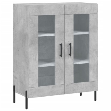 vidaXL Ντουλάπι Γκρι Σκυροδέματος 69,5x34x90cm Επεξεργασμένο Ξύλο 1 τεμ.