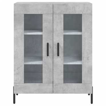 vidaXL Ντουλάπι Γκρι Σκυροδέματος 69,5x34x90cm Επεξεργασμένο Ξύλο 1 τεμ.