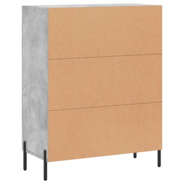 vidaXL Ντουλάπι Γκρι Σκυροδέματος 69,5x34x90cm Επεξεργασμένο Ξύλο 1 τεμ.