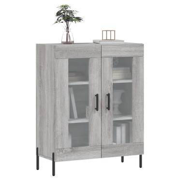 vidaXL Ντουλάπι Γκρι Sonoma 69,5x34x90cm από Επεξεργασμένο Ξύλο 1 τεμ.
