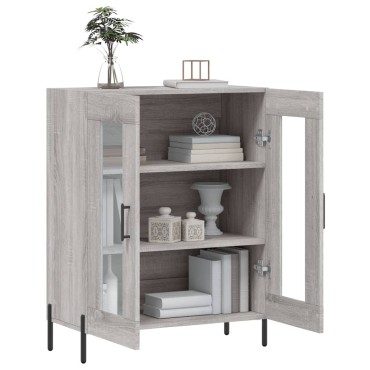 vidaXL Ντουλάπι Γκρι Sonoma 69,5x34x90cm από Επεξεργασμένο Ξύλο 1 τεμ.