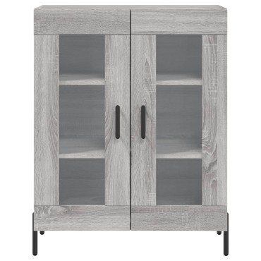vidaXL Ντουλάπι Γκρι Sonoma 69,5x34x90cm από Επεξεργασμένο Ξύλο 1 τεμ.