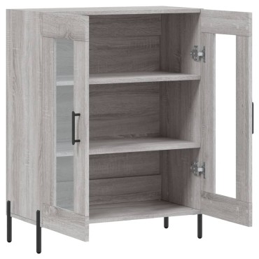 vidaXL Ντουλάπι Γκρι Sonoma 69,5x34x90cm από Επεξεργασμένο Ξύλο 1 τεμ.