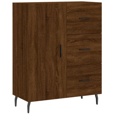 vidaXL Ντουλάπι Καφέ Δρυς 69,5x34x90cm Επεξεργασμένο Ξύλο 1 τεμ.