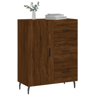vidaXL Ντουλάπι Καφέ Δρυς 69,5x34x90cm Επεξεργασμένο Ξύλο 1 τεμ.