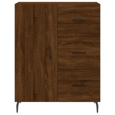 vidaXL Ντουλάπι Καφέ Δρυς 69,5x34x90cm Επεξεργασμένο Ξύλο 1 τεμ.