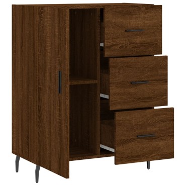 vidaXL Ντουλάπι Καφέ Δρυς 69,5x34x90cm Επεξεργασμένο Ξύλο 1 τεμ.