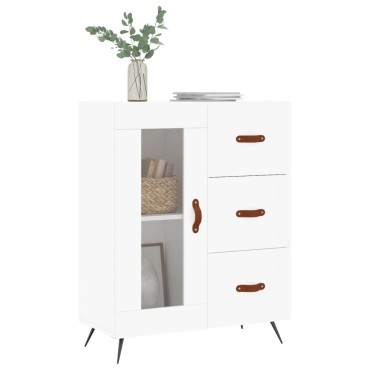 vidaXL Ντουλάπι Λευκό 69,5x34x90cm από Επεξεργασμένο Ξύλο 1 τεμ.