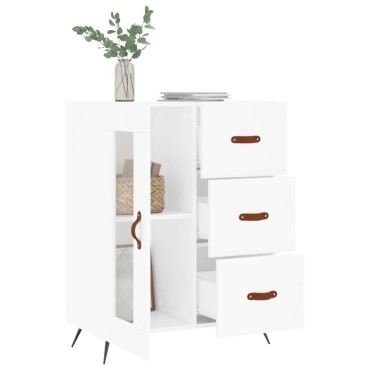 vidaXL Ντουλάπι Λευκό 69,5x34x90cm από Επεξεργασμένο Ξύλο 1 τεμ.
