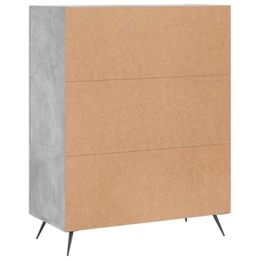 vidaXL Ντουλάπι Γκρι Σκυροδέματος 69,5x34x90cm Επεξεργασμένο Ξύλο 1 τεμ.