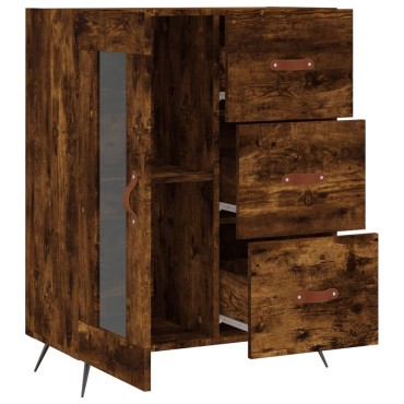 vidaXL Ντουλάπι Καπνιστή Δρυς 69,5x34x90cm Επεξεργασμένο Ξύλο 1 τεμ.