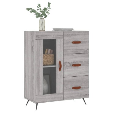 vidaXL Ντουλάπι Γκρι Sonoma 69,5x34x90cm από Επεξεργασμένο Ξύλο 1 τεμ.